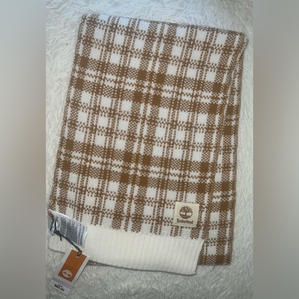 NWT Timberland plaid scarf - Picture 4 of 6